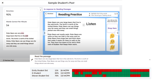 Reading fluency assessment